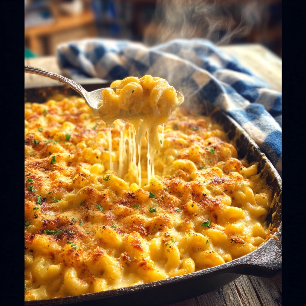 Homestyle Southern Baked Macaroni and Cheese
