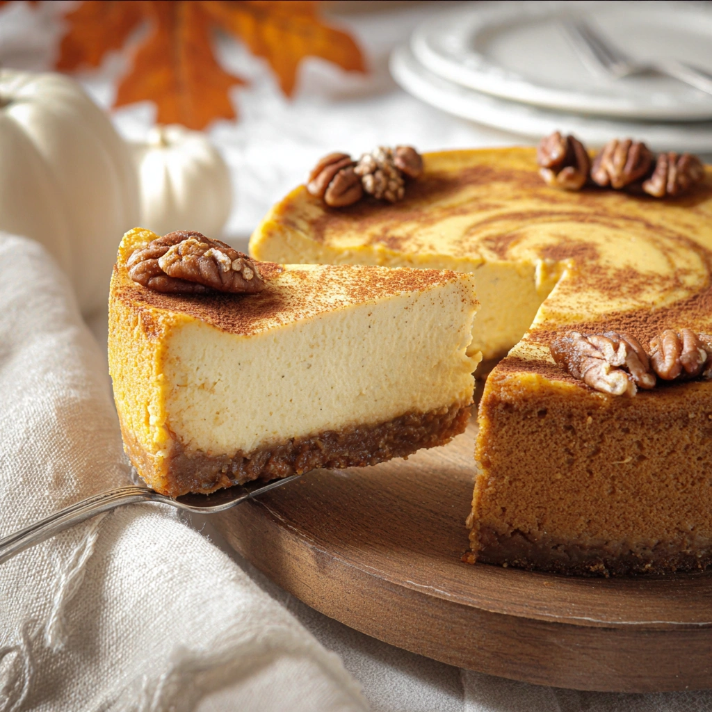 Creamy Pumpkin Cheesecake Recipe: Effortless Fall Dessert