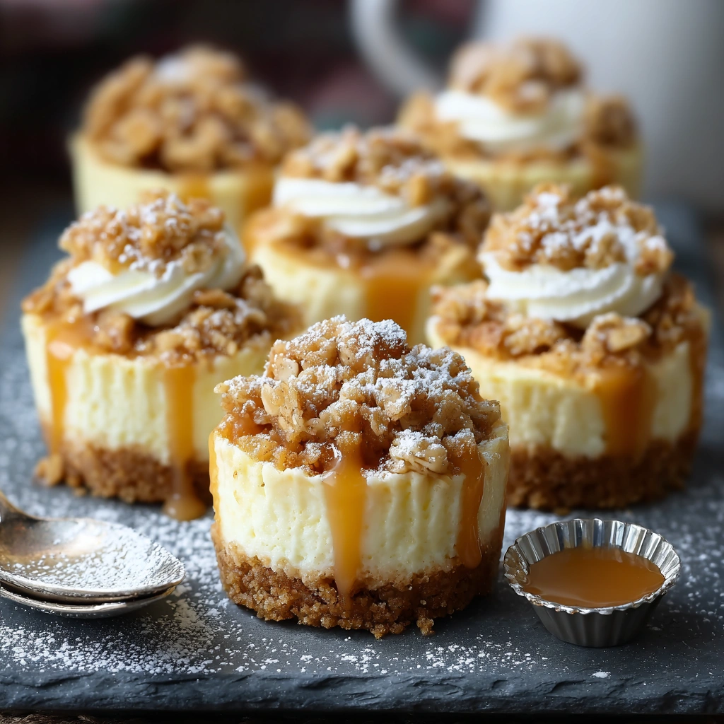 Apple Crisp Mini Cheesecakes: My Autumn Sweet Tooth Fix