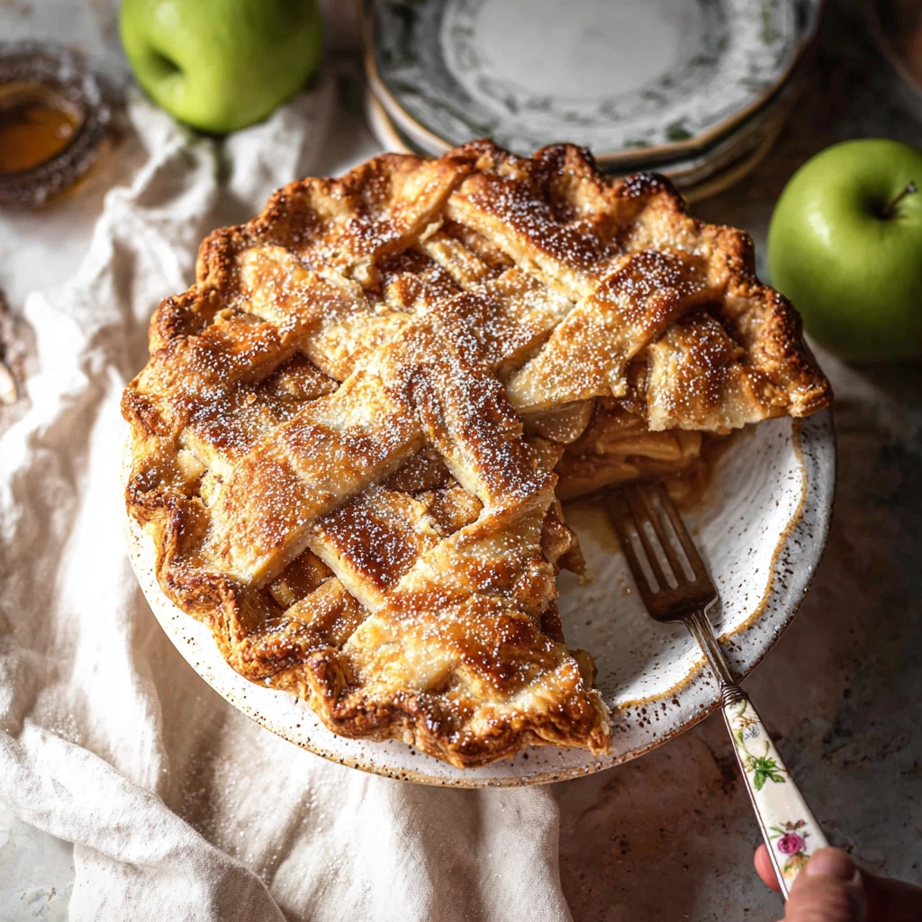 Rustic Classic Apple Pie Recipe with Spiced Apples