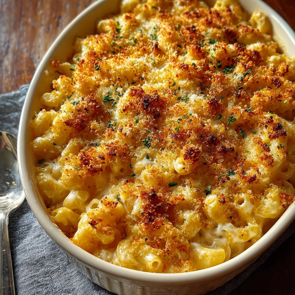Hearty Cheesy Baked Macaroni Casserole for Dinner
