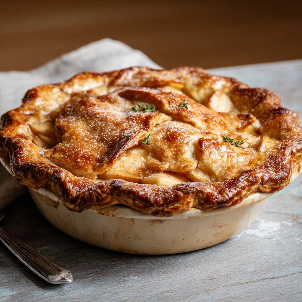 Homestyle Grandma's Old Fashioned Apple Pie with Spices