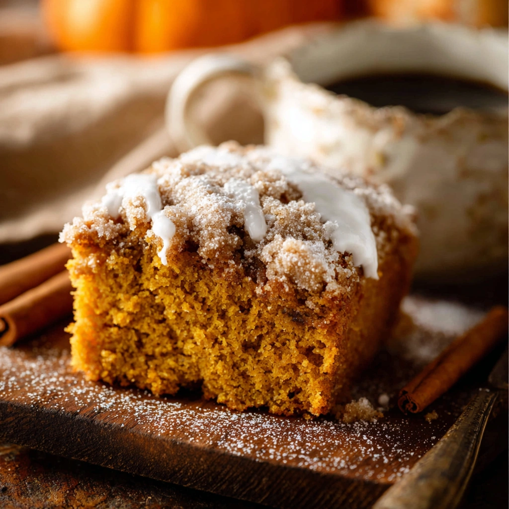 Spiced Pumpkin Coffee Cake with Streusel Topping