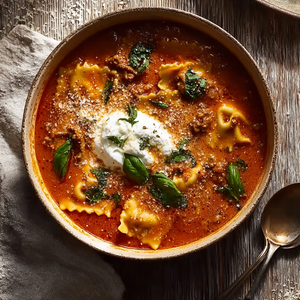 Creamy One Pot Lasagna Soup: Quick & Hearty Dinner