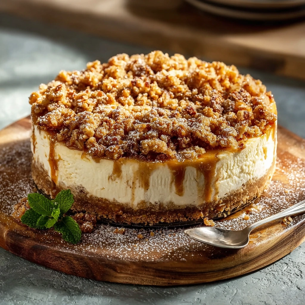 Creamy Apple Crumble Cheesecake: My Fall Favorite