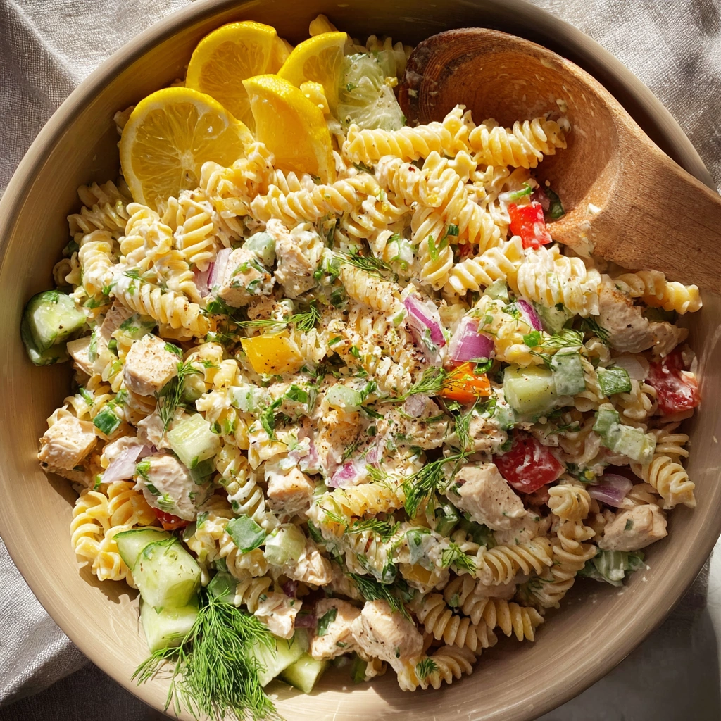 Chicken Pasta Salad Lemon Herb Dressing: Zesty & Light