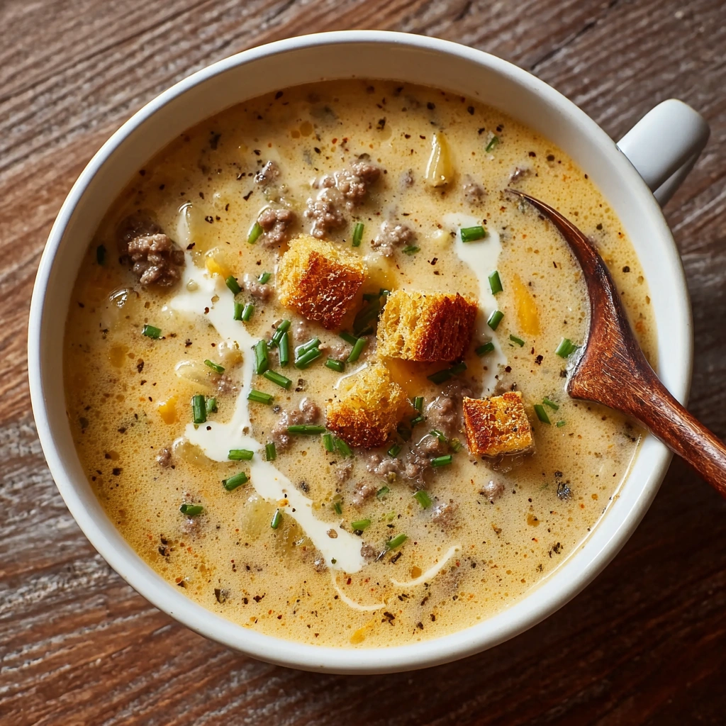 Hearty Cheeseburger Soup: Easy Weeknight Comfort