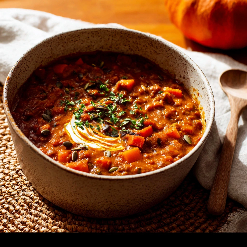 Rich Vegetarian Pumpkin Chili: My Autumn Comfort