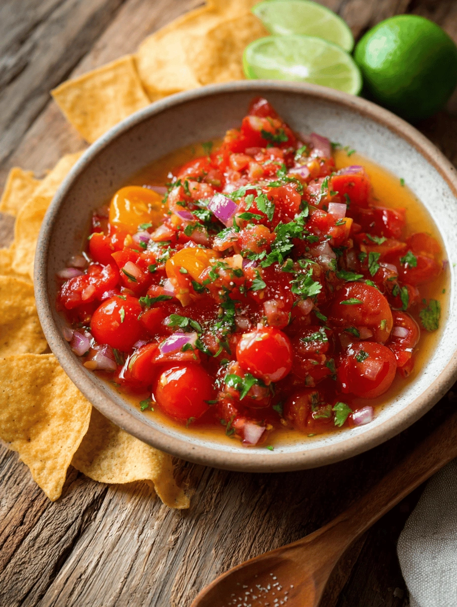 Tangy Roasted Cherry Tomato Salsa: A Zesty Snack