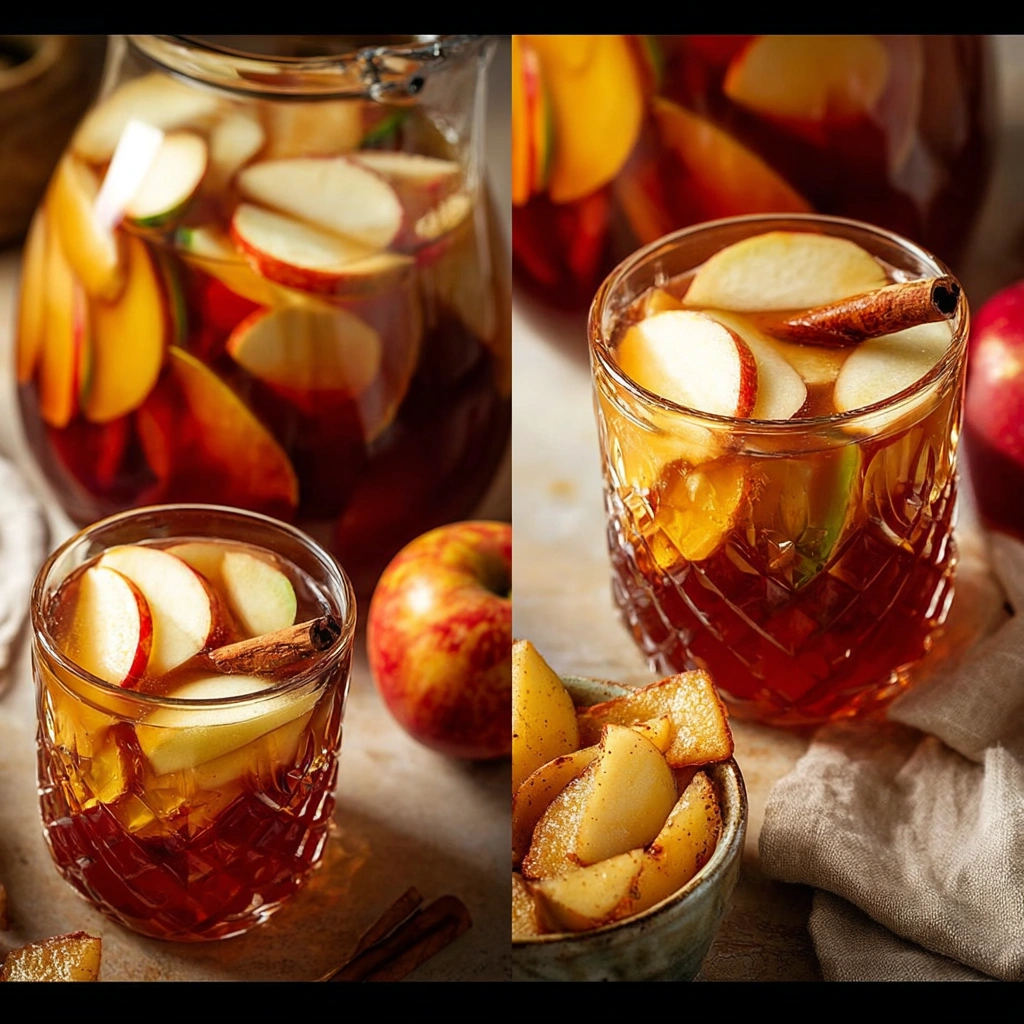 Sweet Caramel Apple Cider Sangria for Fall Nights