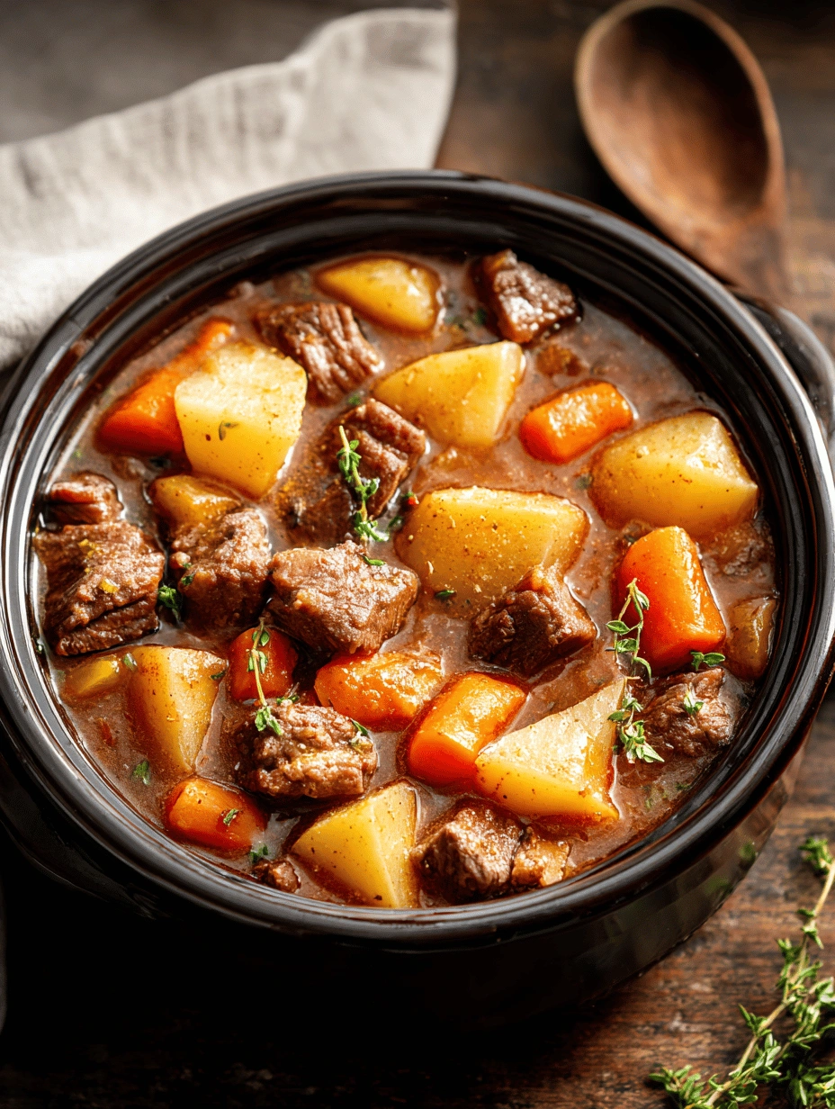 Rustic Crockpot Stew Casserole: Easy Weeknight Dinner