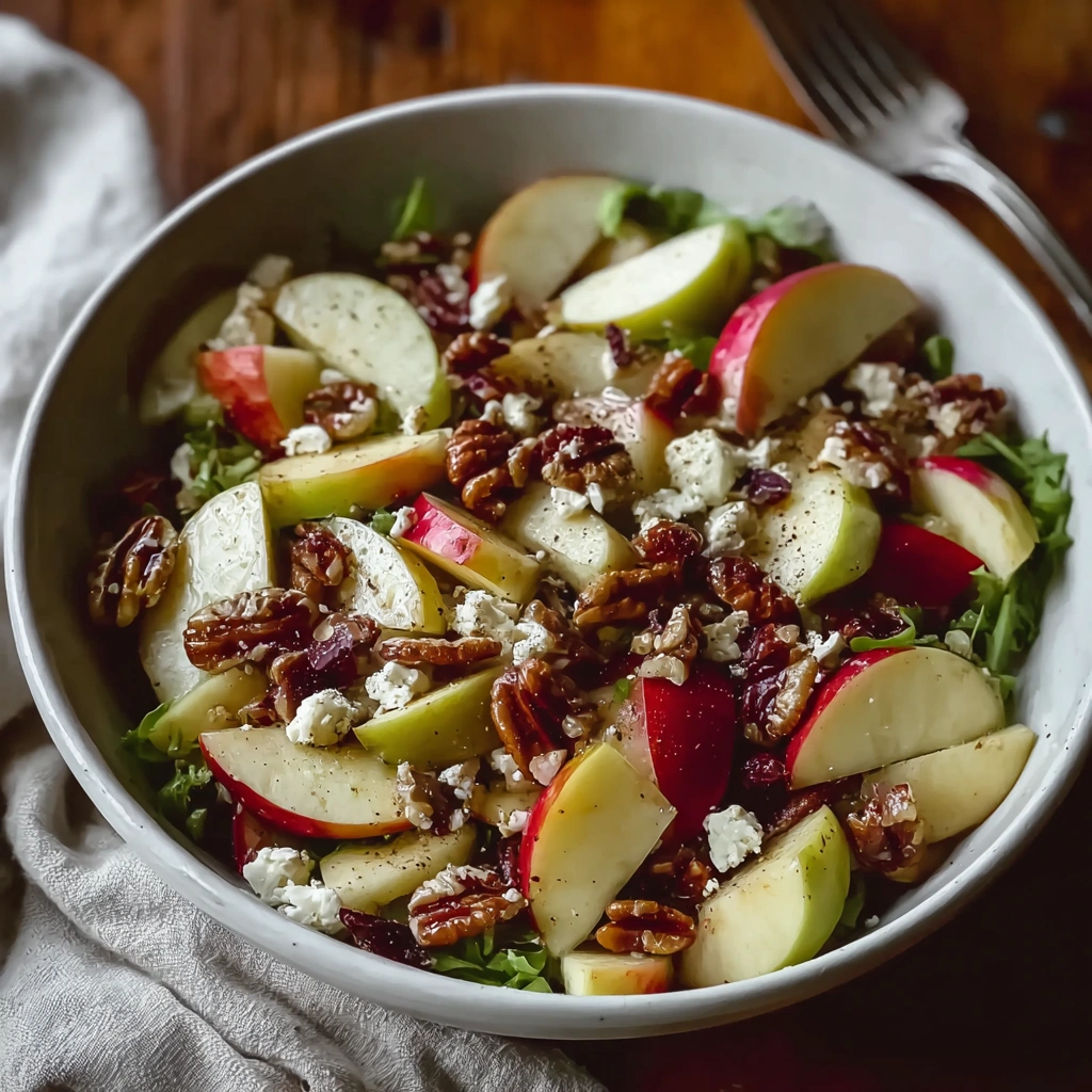 Refreshing Apple Salad with Tangy Yogurt Dressing