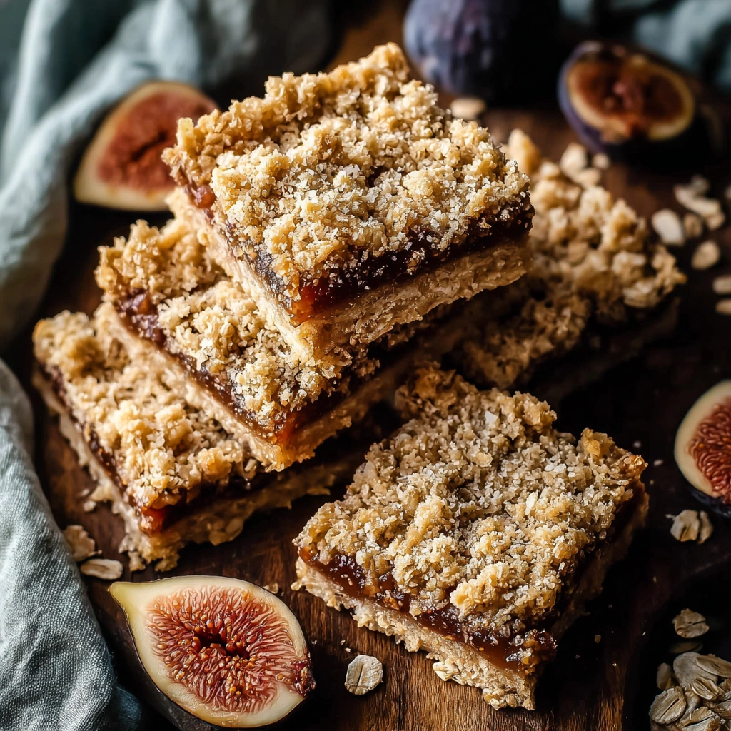 Rustic Homemade Fig Bars Oatmeal for a Sweet Snack