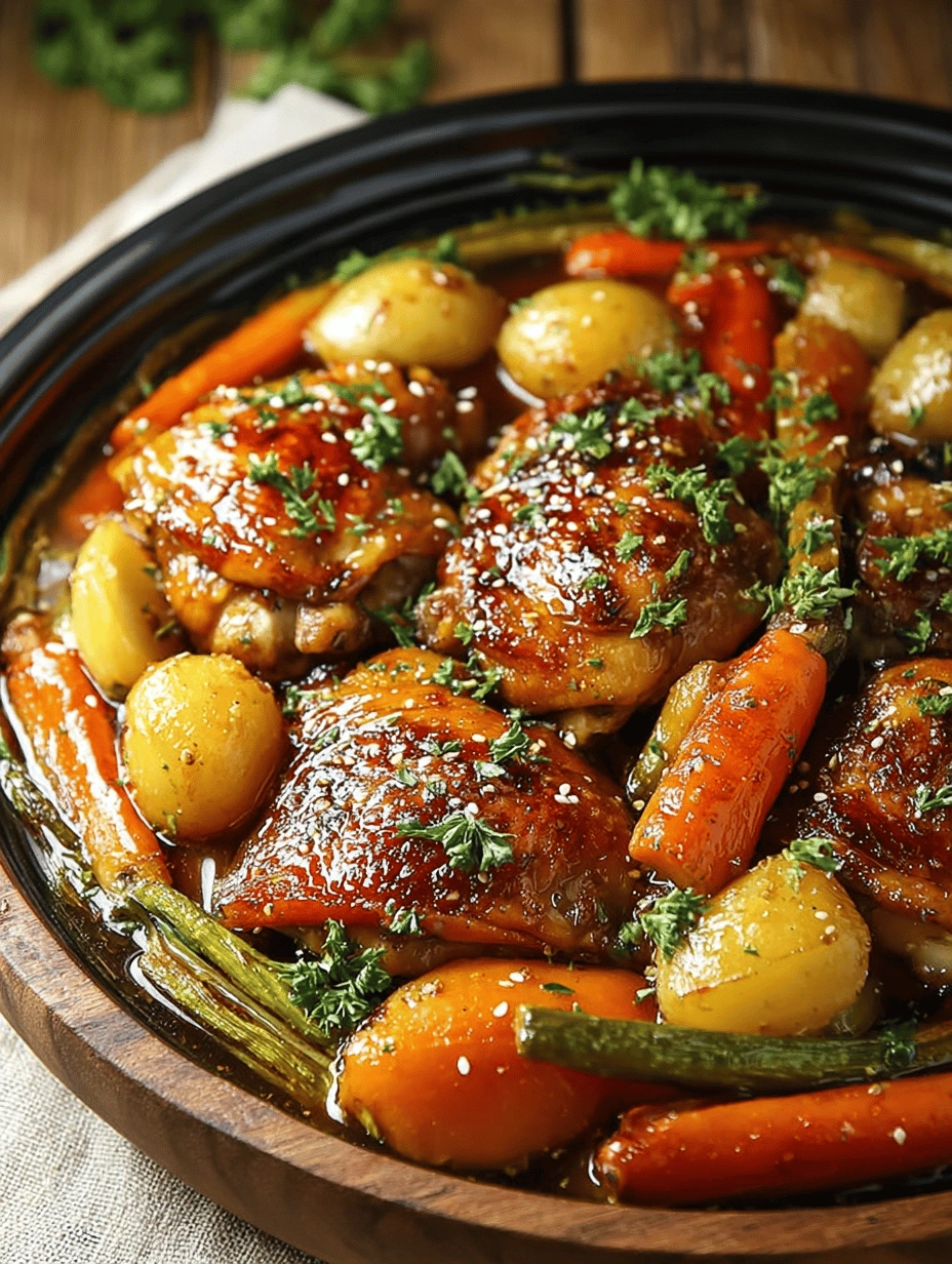 Hearty Honey Garlic Chicken and Veggies Sheet Pan