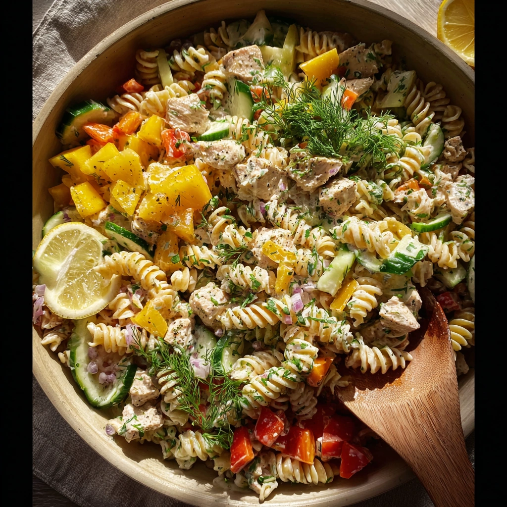 Chicken Pasta Salad Lemon Herb Dressing: Zesty & Light