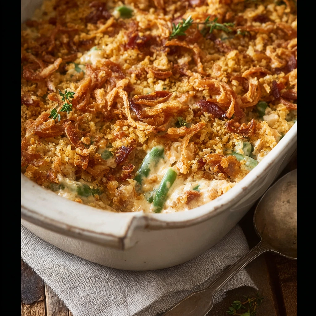 Cream Cheese Turkey Ham Green Bean Casserole: A Hearty Bake
