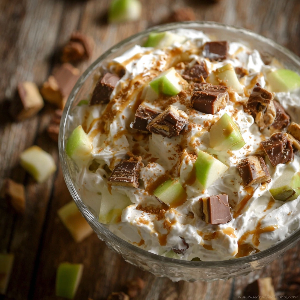 Easy Apple Snickers Salad: Sweet & Crunchy Dessert Delight