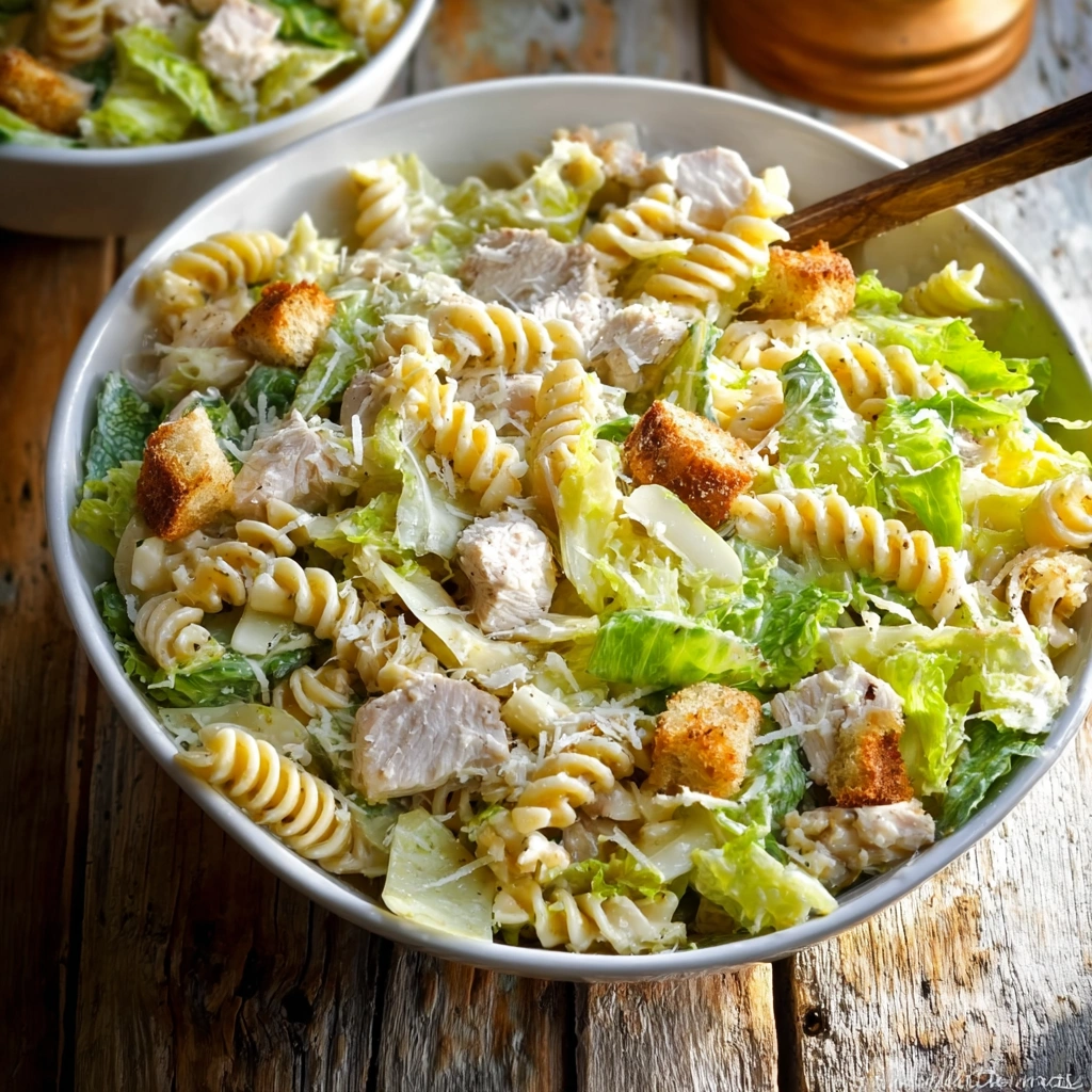 Creamy Chicken Caesar Pasta Salad: A Weeknight Favorite