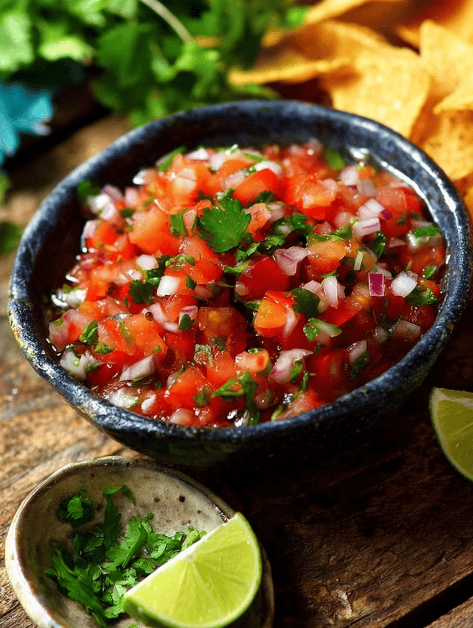 Fresh Zesty Salsa with Cilantro Lime