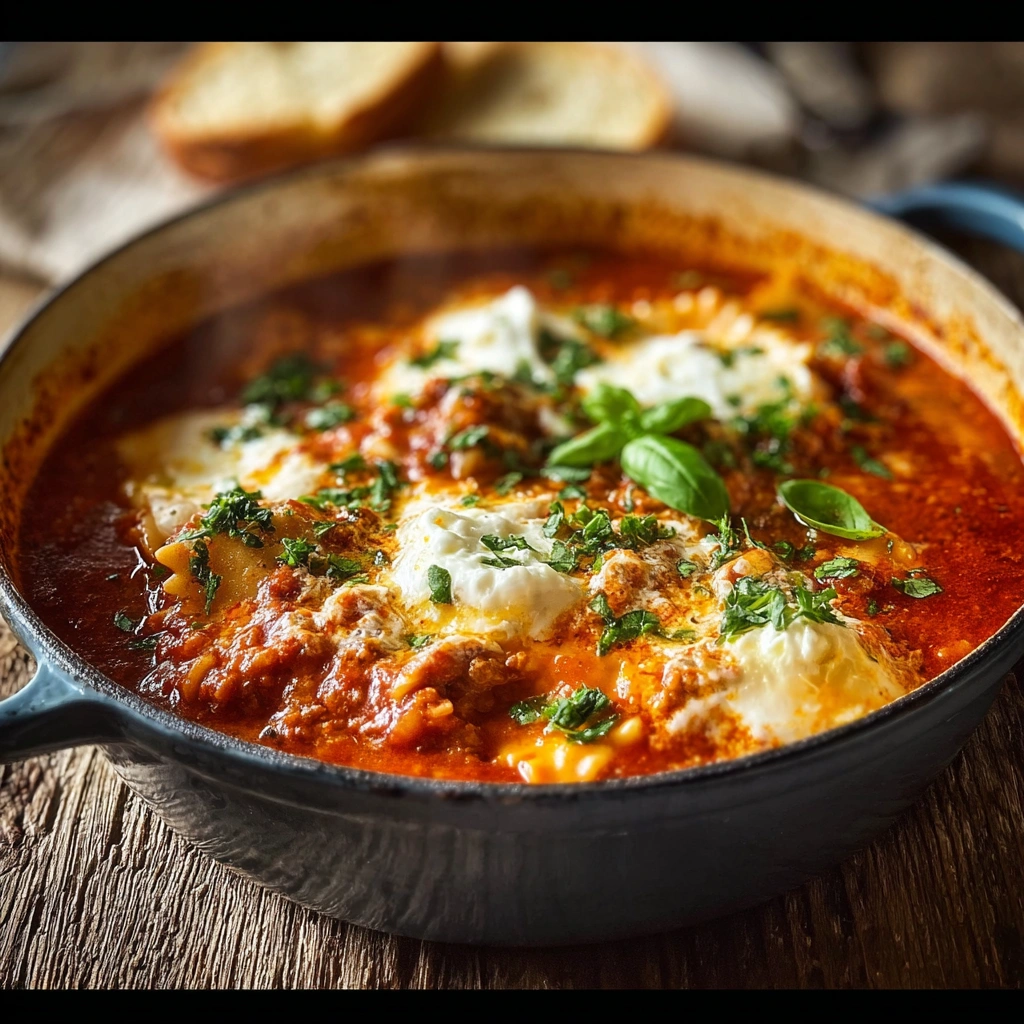 Hearty One-Pot Lasagna Soup: Quick & Simple Dinner