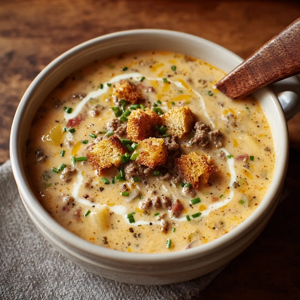 Hearty Cheeseburger Soup: Easy Weeknight Comfort