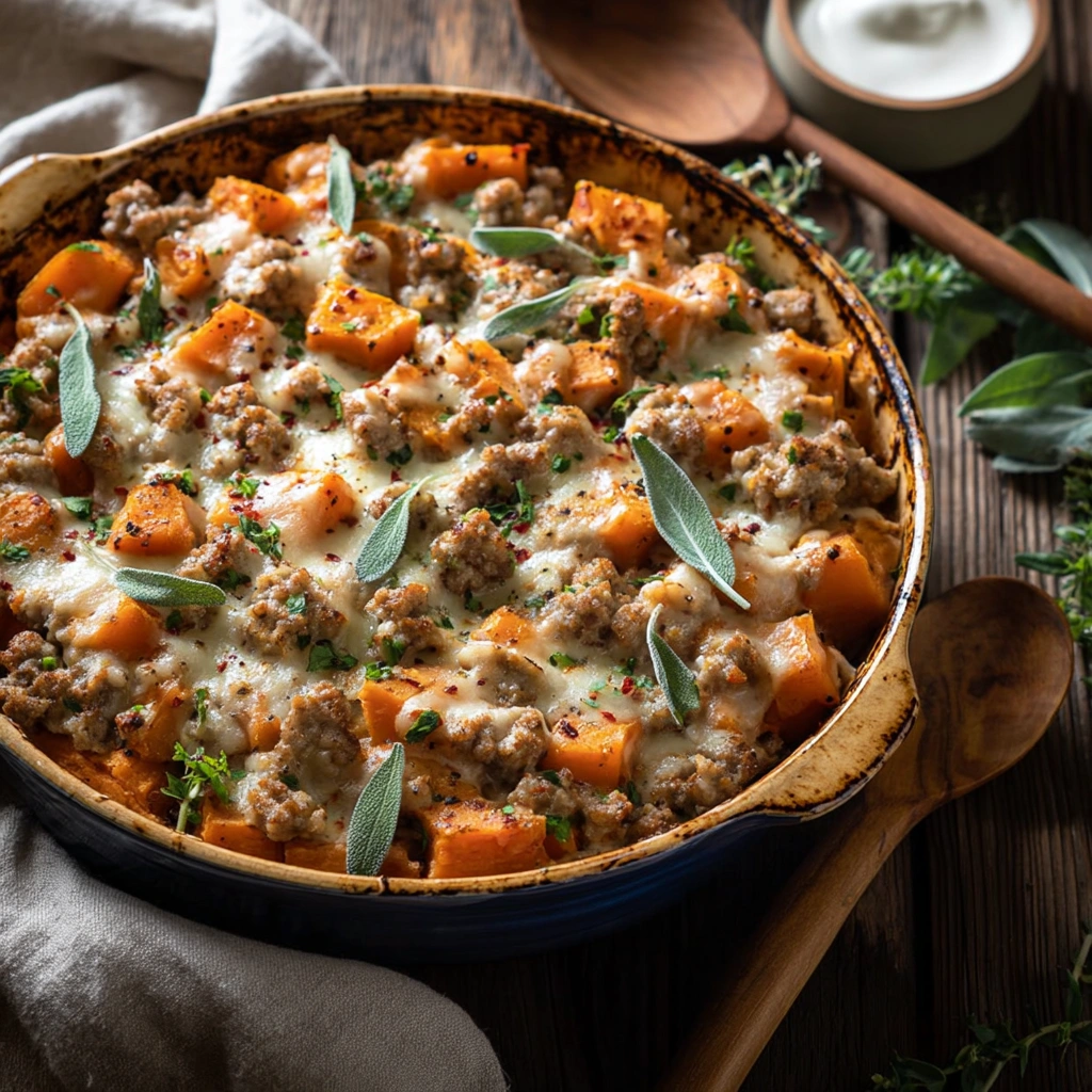 Homestyle Ground Turkey Sweet Potato Bake: Easy Dinner