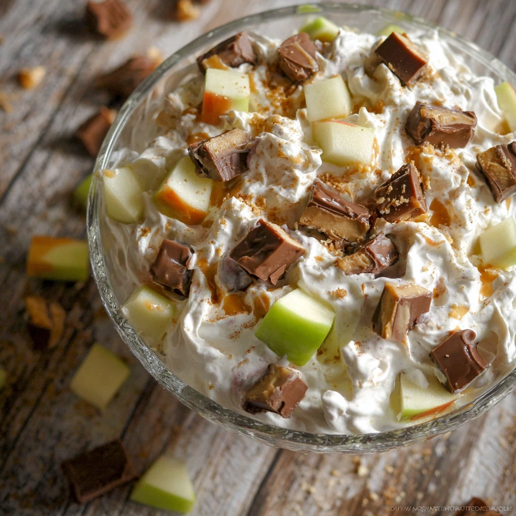 Easy Apple Snickers Salad: Sweet & Crunchy Dessert Delight