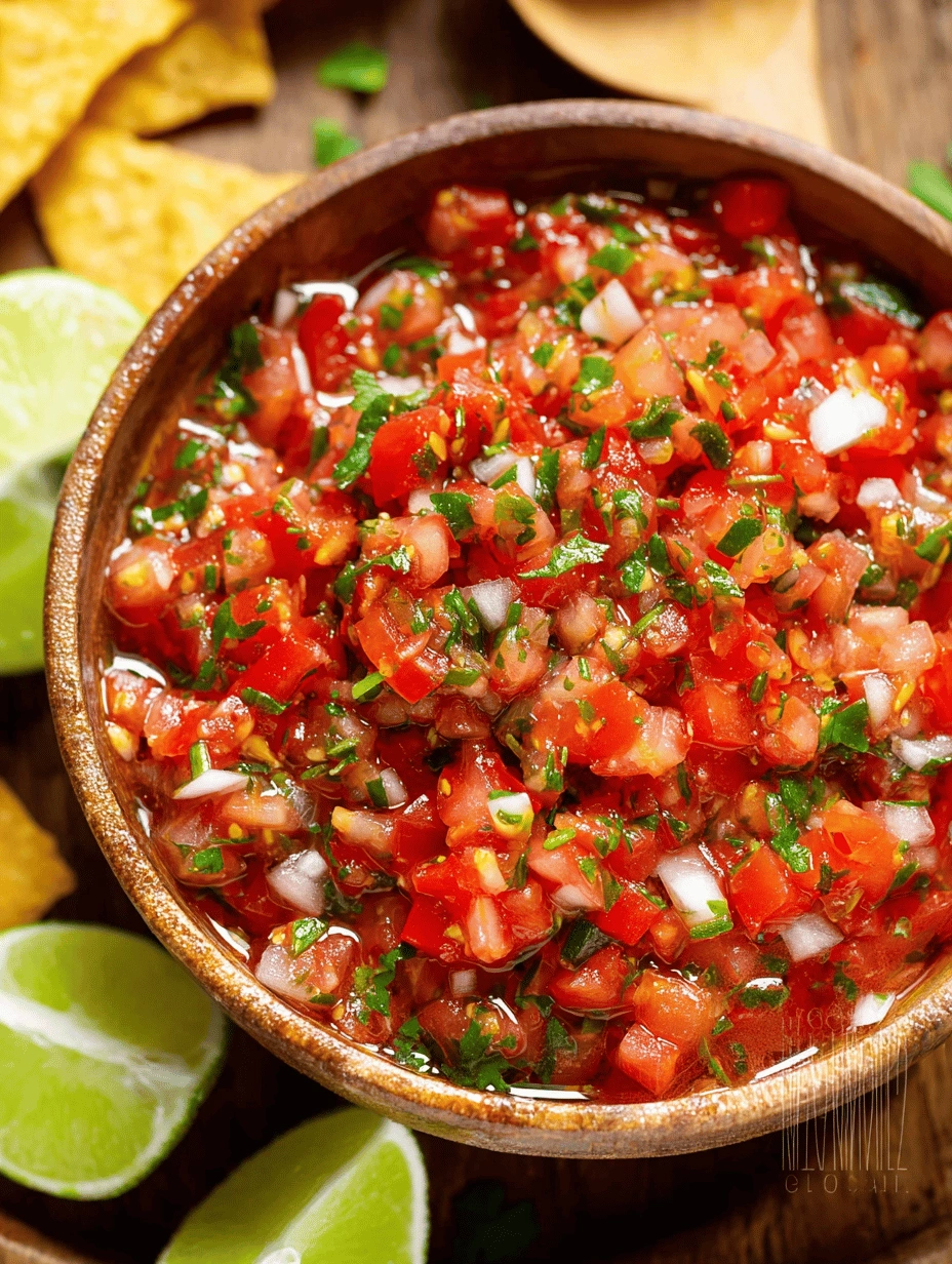 Fresh Garden Homemade Salsa Recipe with Tangy Lime