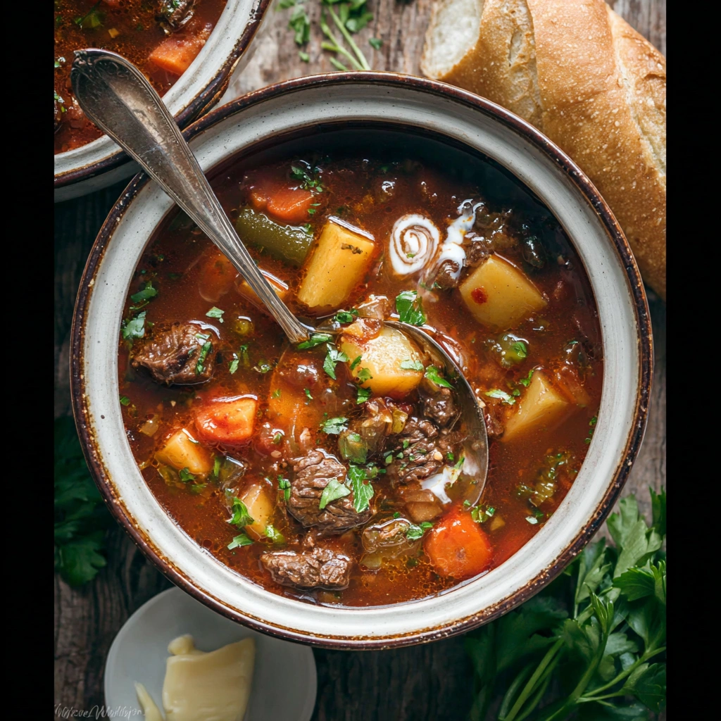 Hearty Vegetable Beef Soup: A Weekend Comfort Bowl