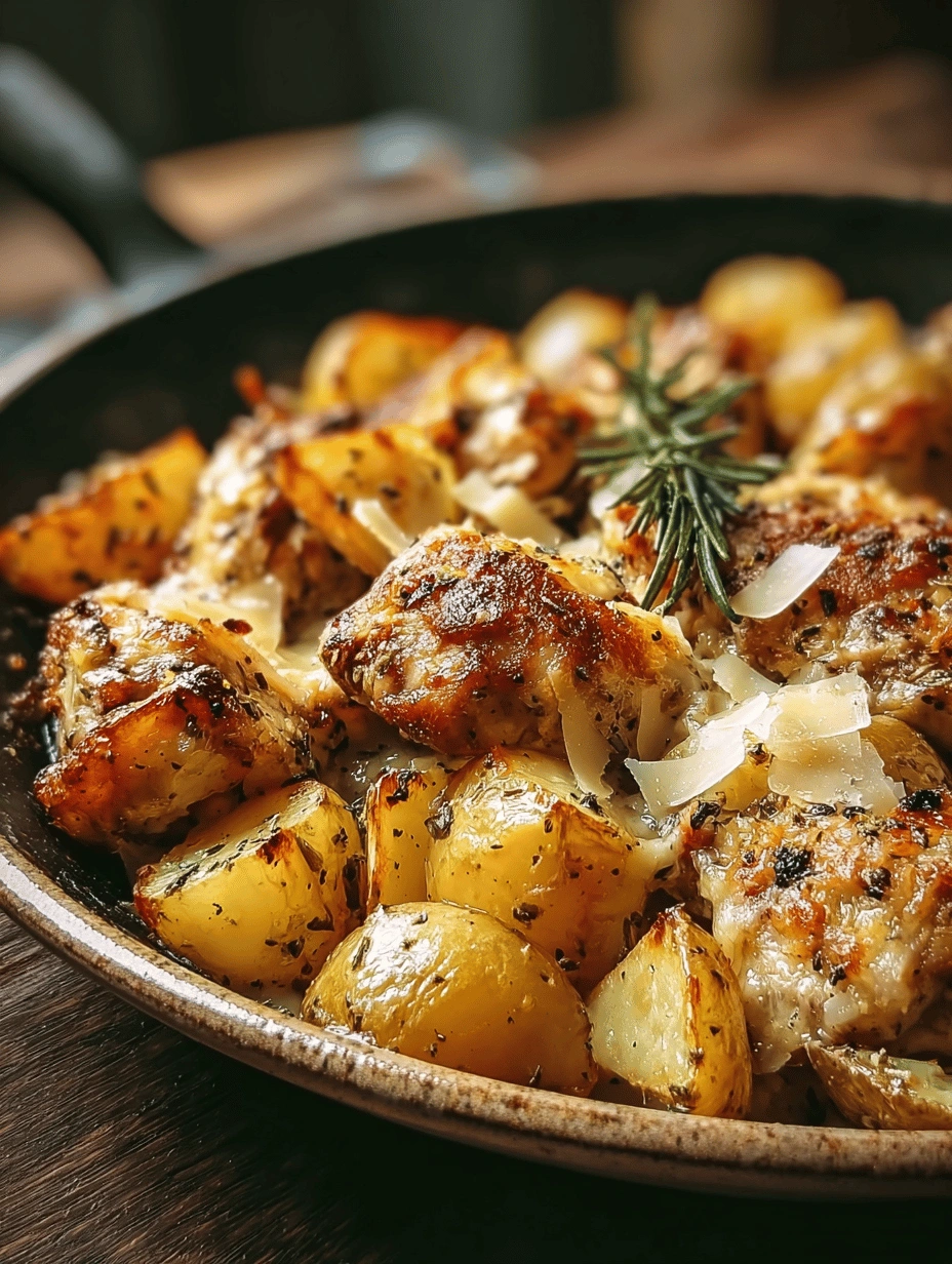 Garlic Parmesan Chicken & Potatoes: A Sheet Pan Dinner