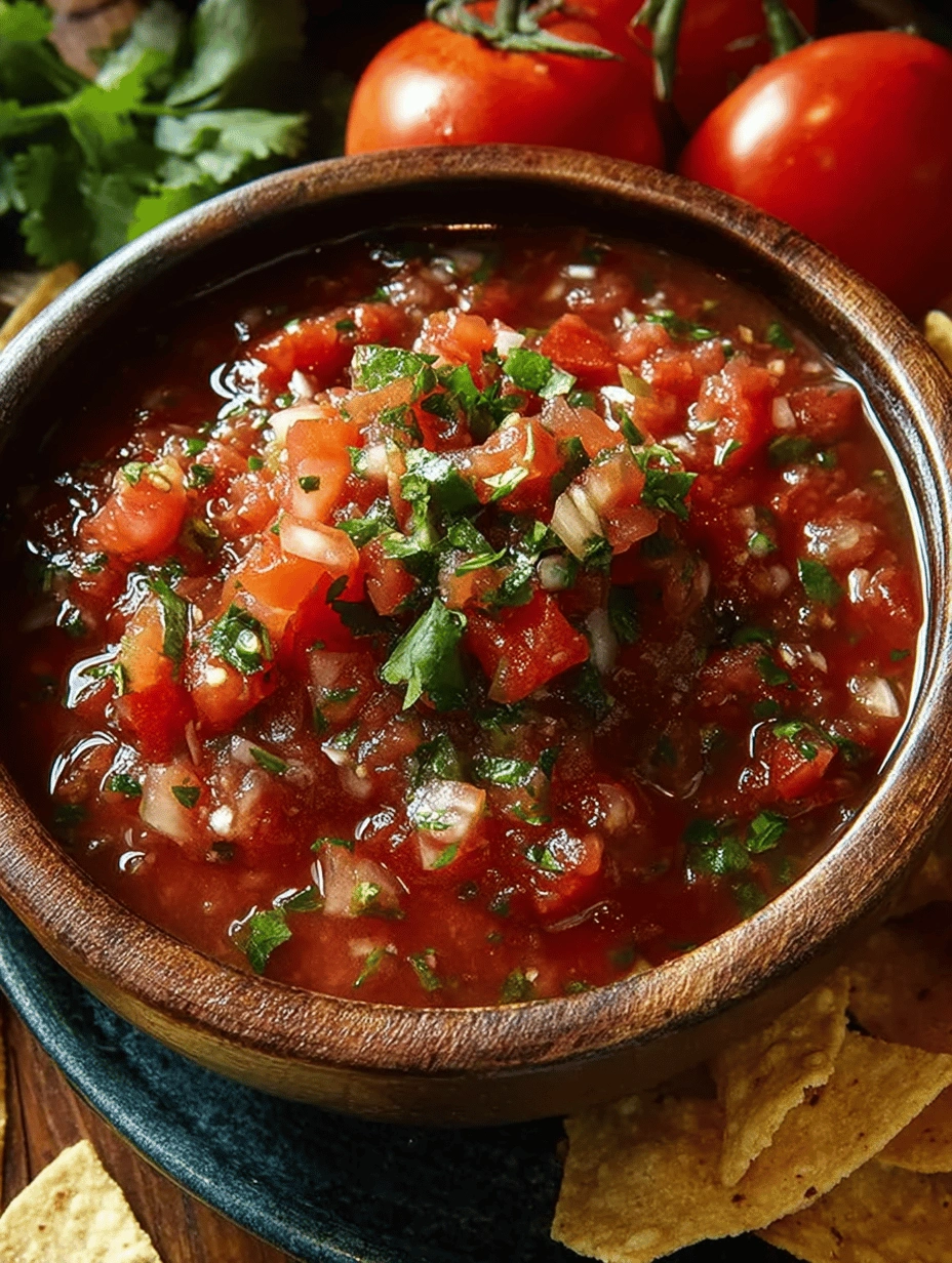 Tangy Fresh Homemade Salsa Recipe