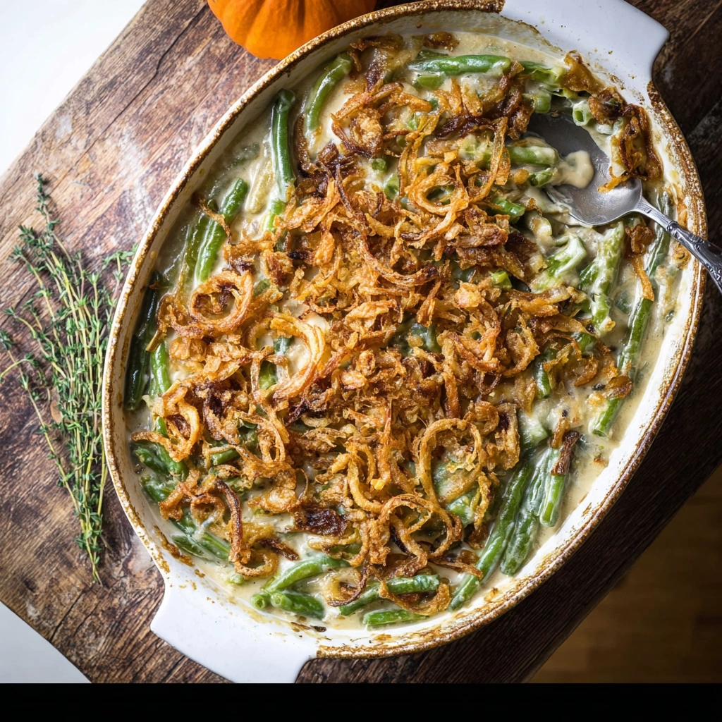 Creamy Homestyle Easy Green Bean Casserole