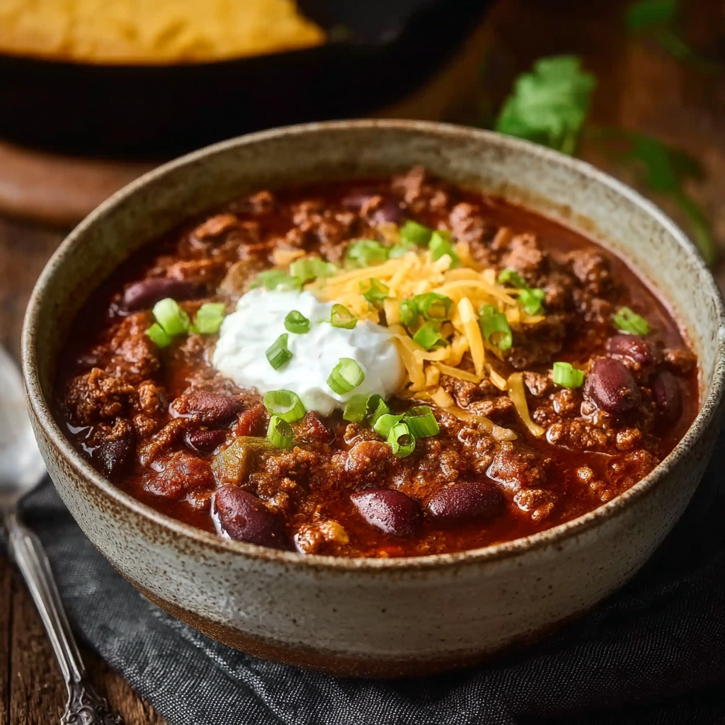 Hearty Crockpot Beef Chili with Beans