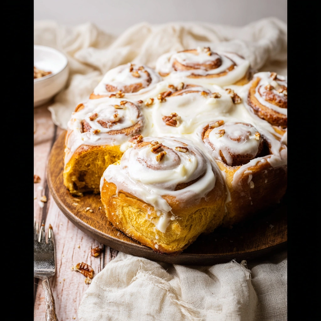 Spiced Pumpkin Cinnamon Rolls: Fluffy Morning Buns