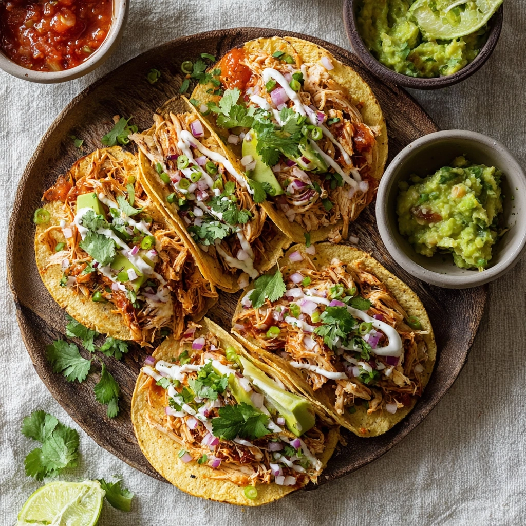 Easy Crockpot Chicken Tacos: Slow-Cooked Weeknight Magic