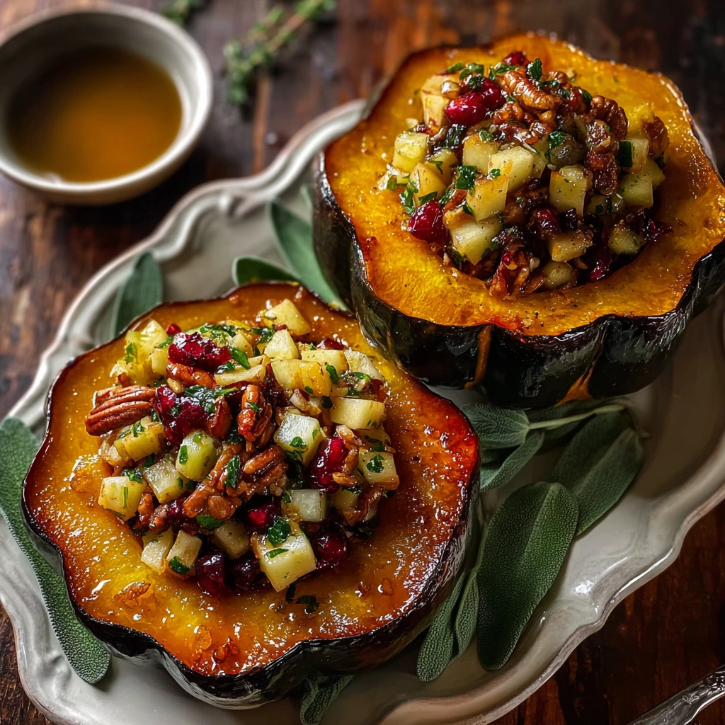 Apple Stuffed Acorn Squash: Rustic Fall Delight