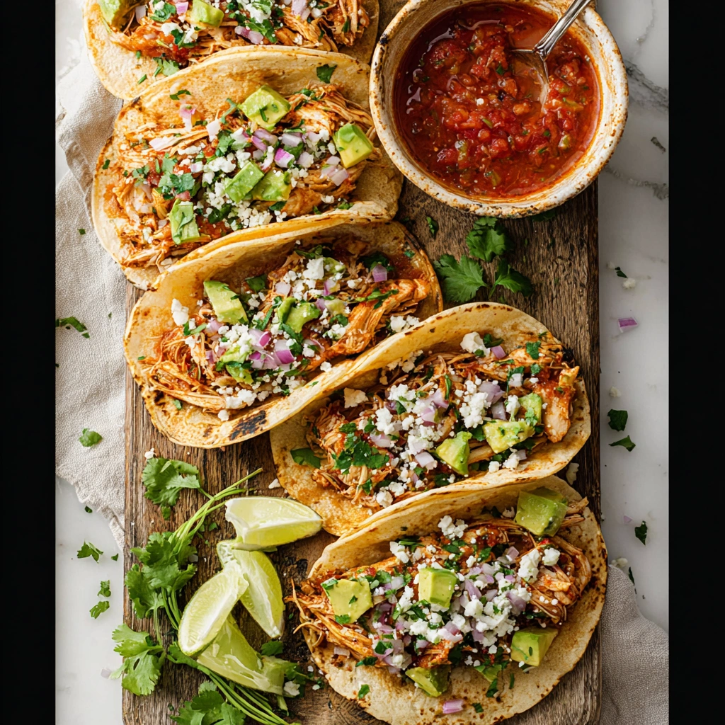 Healthy Slow Cooker Chicken Tacos: Easy Weeknight Flavor