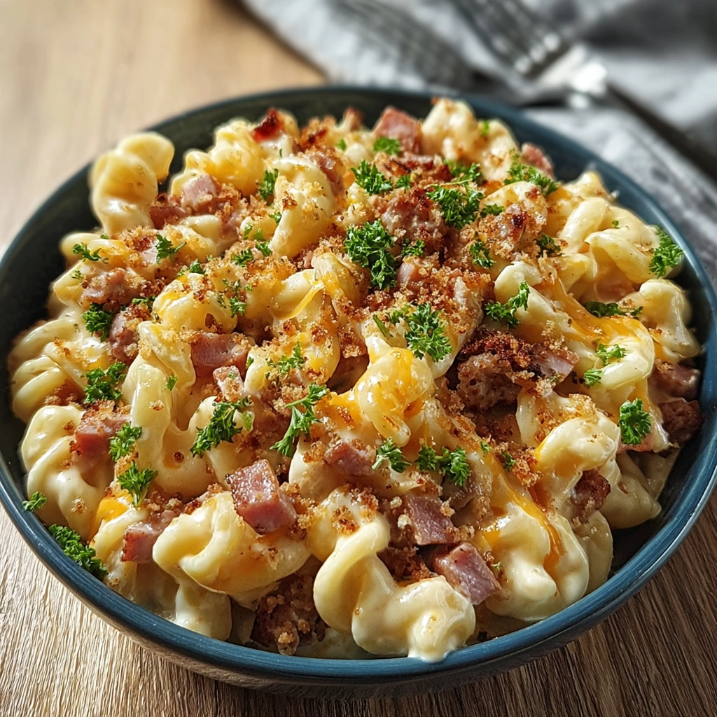 Loaded Turkey Ham Cheeseburger Pasta: Skillet Comfort