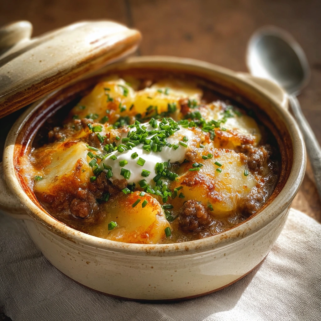 Hearty Crockpot Hamburger Potato Casserole: A Weeknight Hug