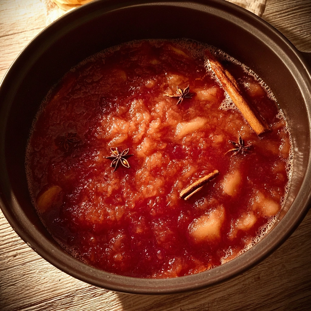 Spicy Red Hot Applesauce with Cinnamon Candy Kick