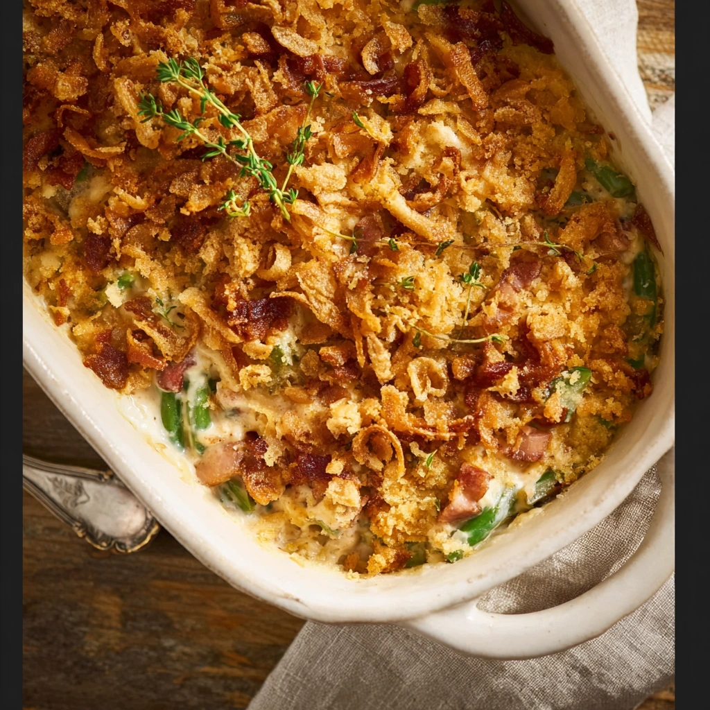 Cream Cheese Turkey Ham Green Bean Casserole: A Hearty Bake