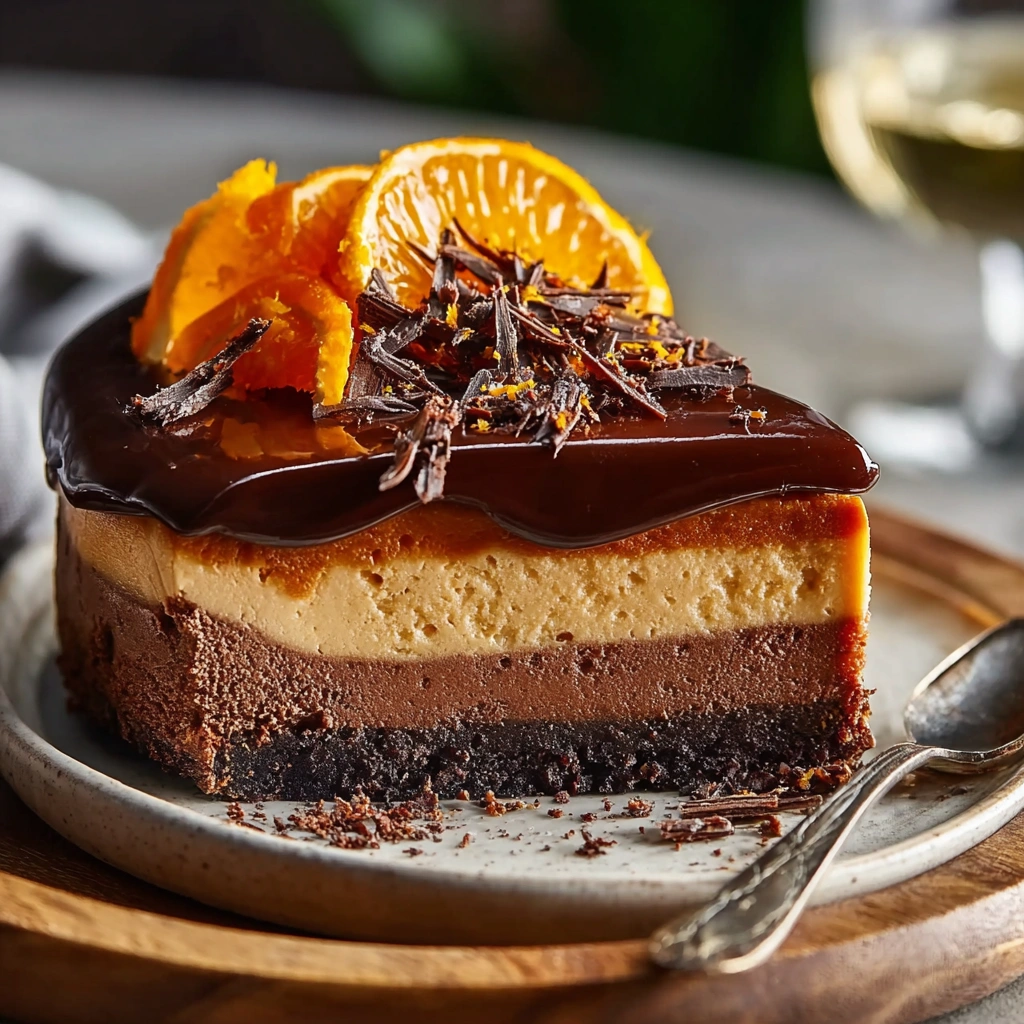 Rich Chocolate Orange Cheesecake: A Citrus Dream