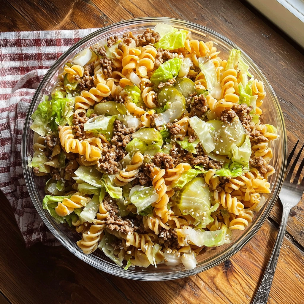 Big Mac Pasta Salad: Tangy, Creamy, & Nostalgic
