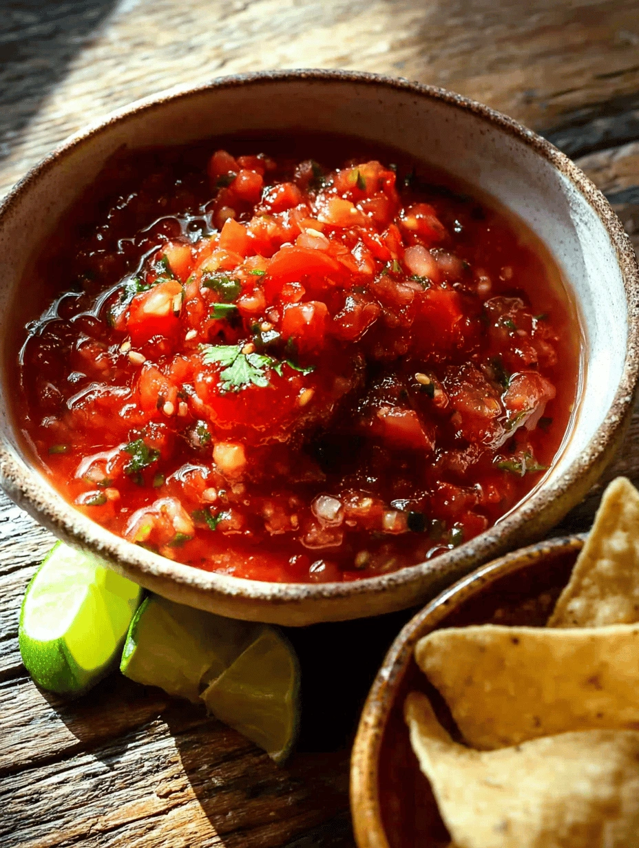 Chunky Tomato Salsa: Fresh & Zesty Homemade Delight