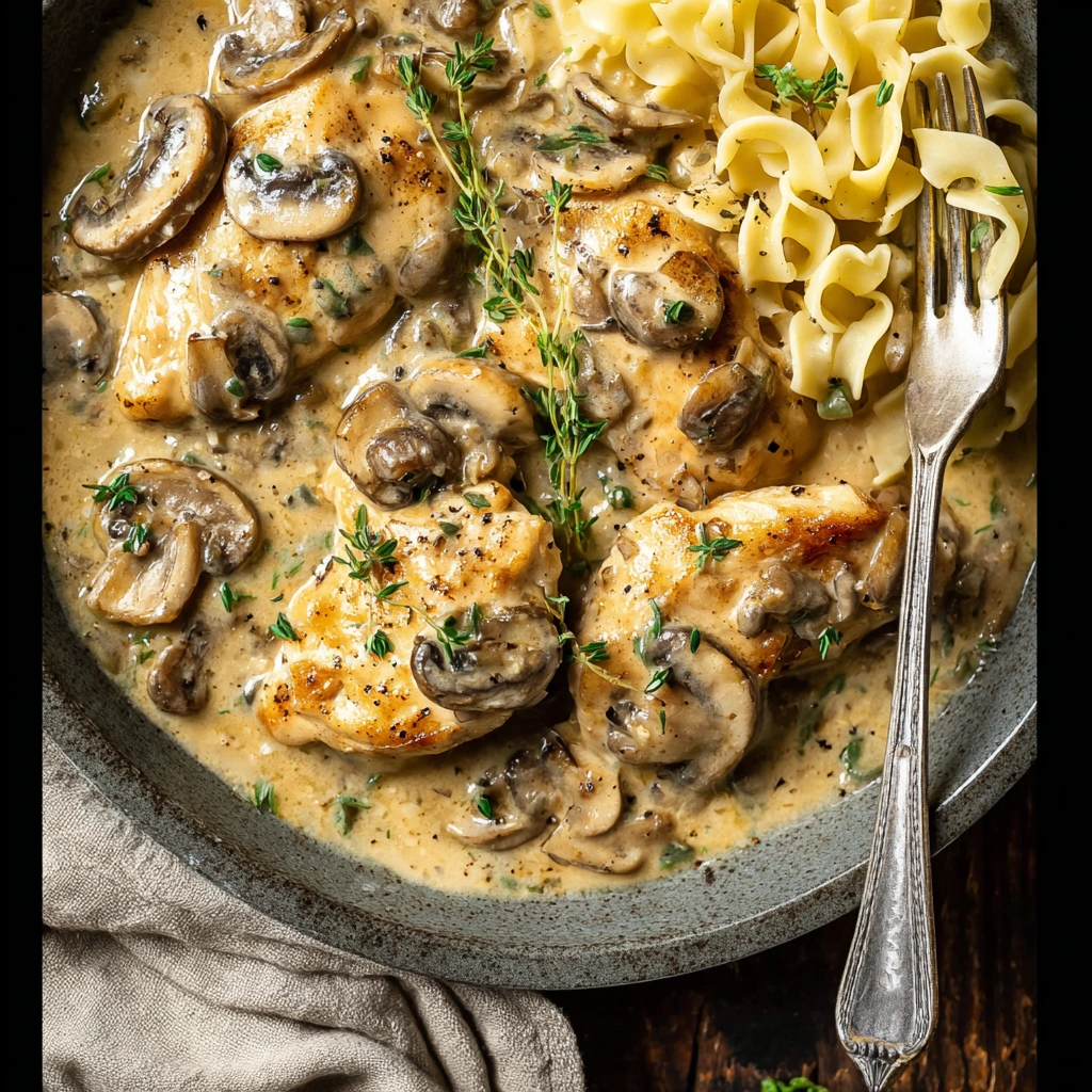 Creamy Mushroom Chicken: A Hearty Dinner