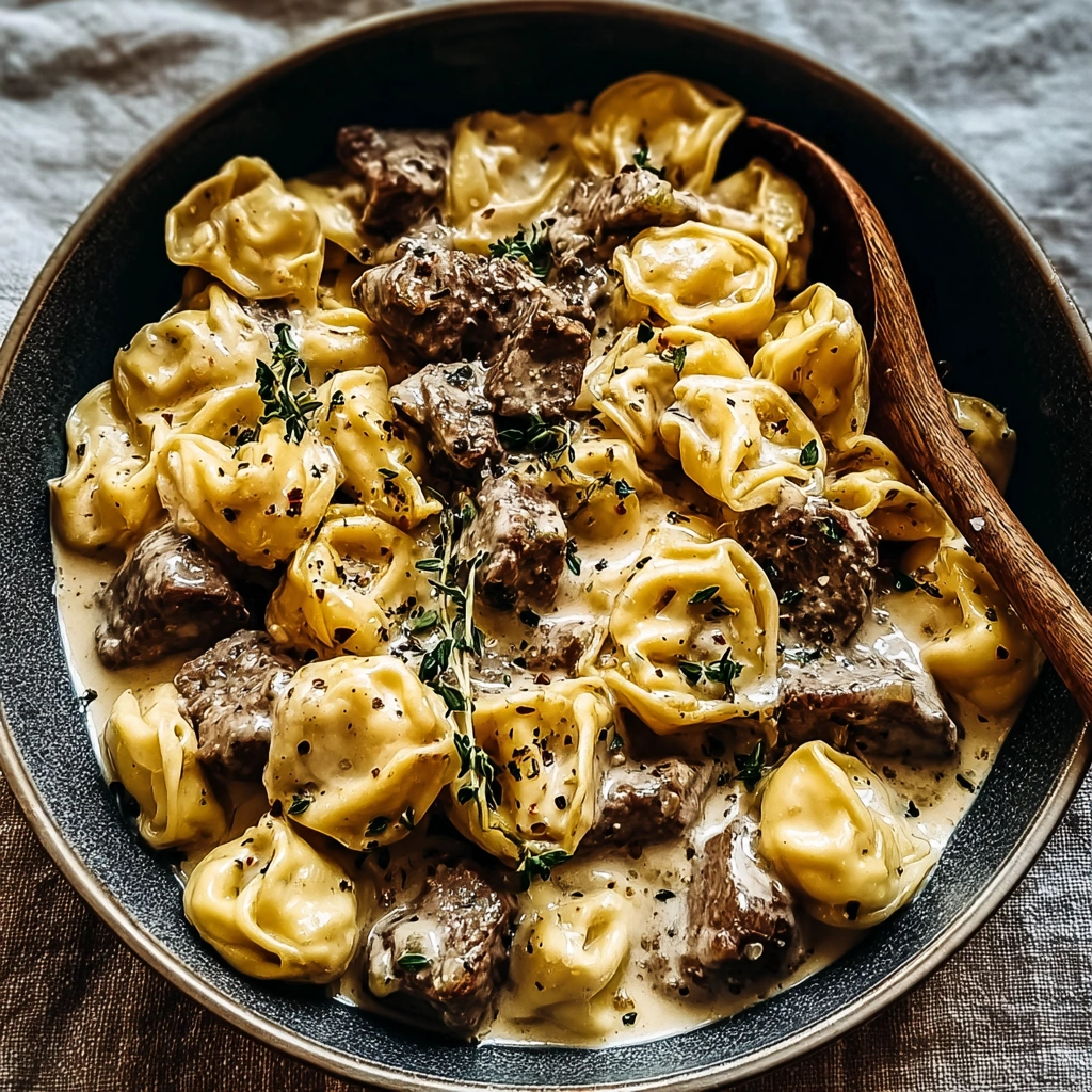 Cracked Garlic Steak Tortellini: A Hearty Weeknight Meal