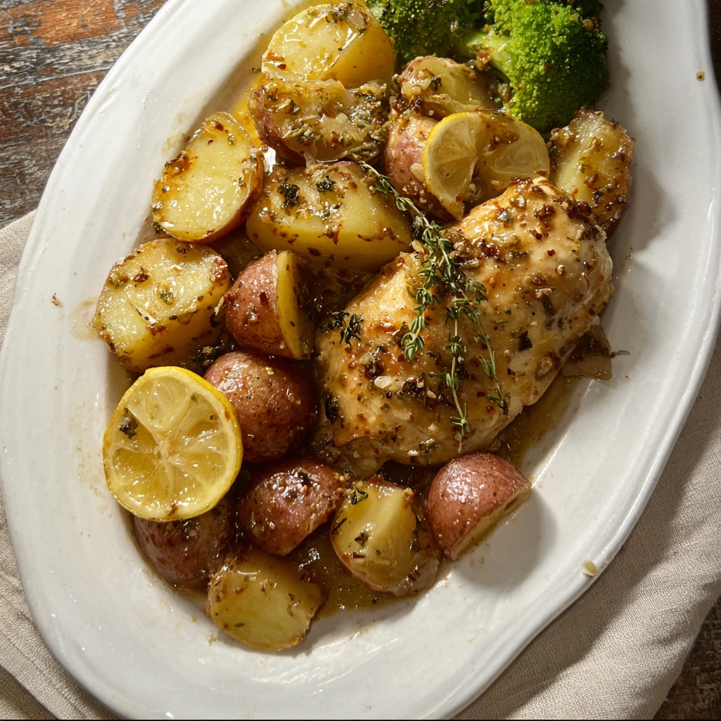 Crockpot Lemon Chicken and Potatoes: Zesty One-Pot Comfort