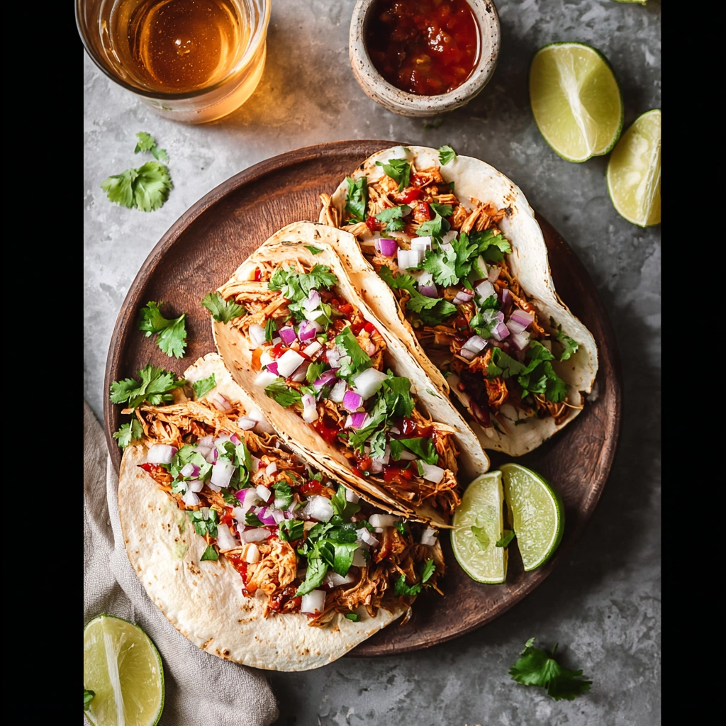 Pulled Chicken Tacos: Juicy, Zesty, & So Simple