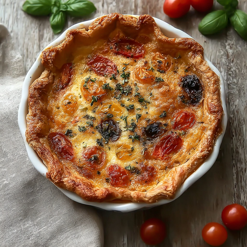 Rustic James Beard's Tomato Pie: A Summer Favorite
