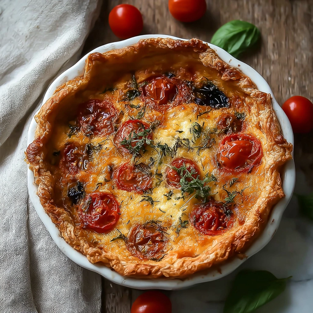 Rustic James Beard's Tomato Pie: A Summer Favorite